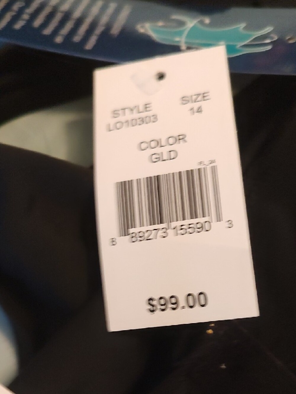 Longitude Black One-Piece Swimsuit with Gold Accents - Picture 10 of 10